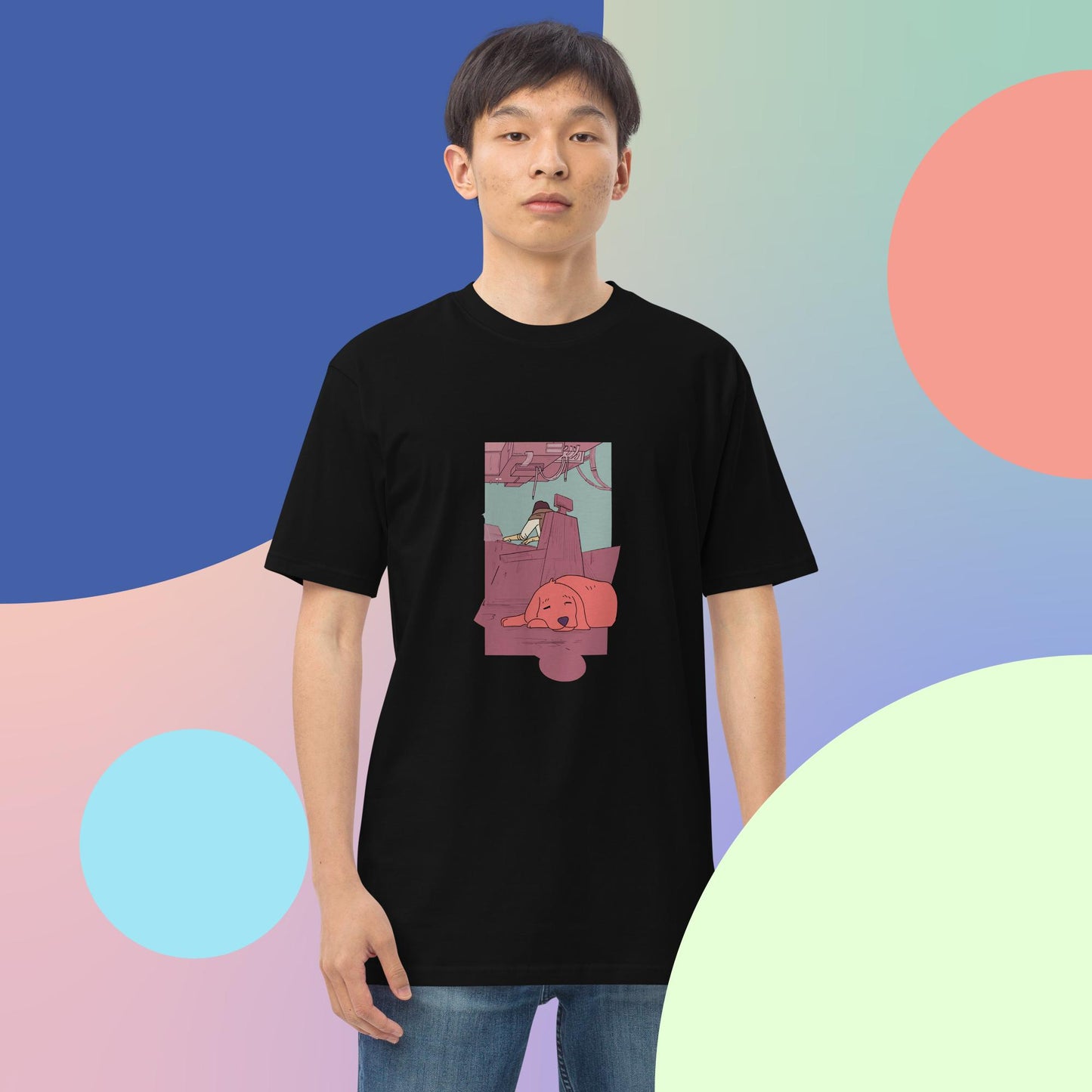 Camiseta gruesa hombre - Candoquita durmiendo