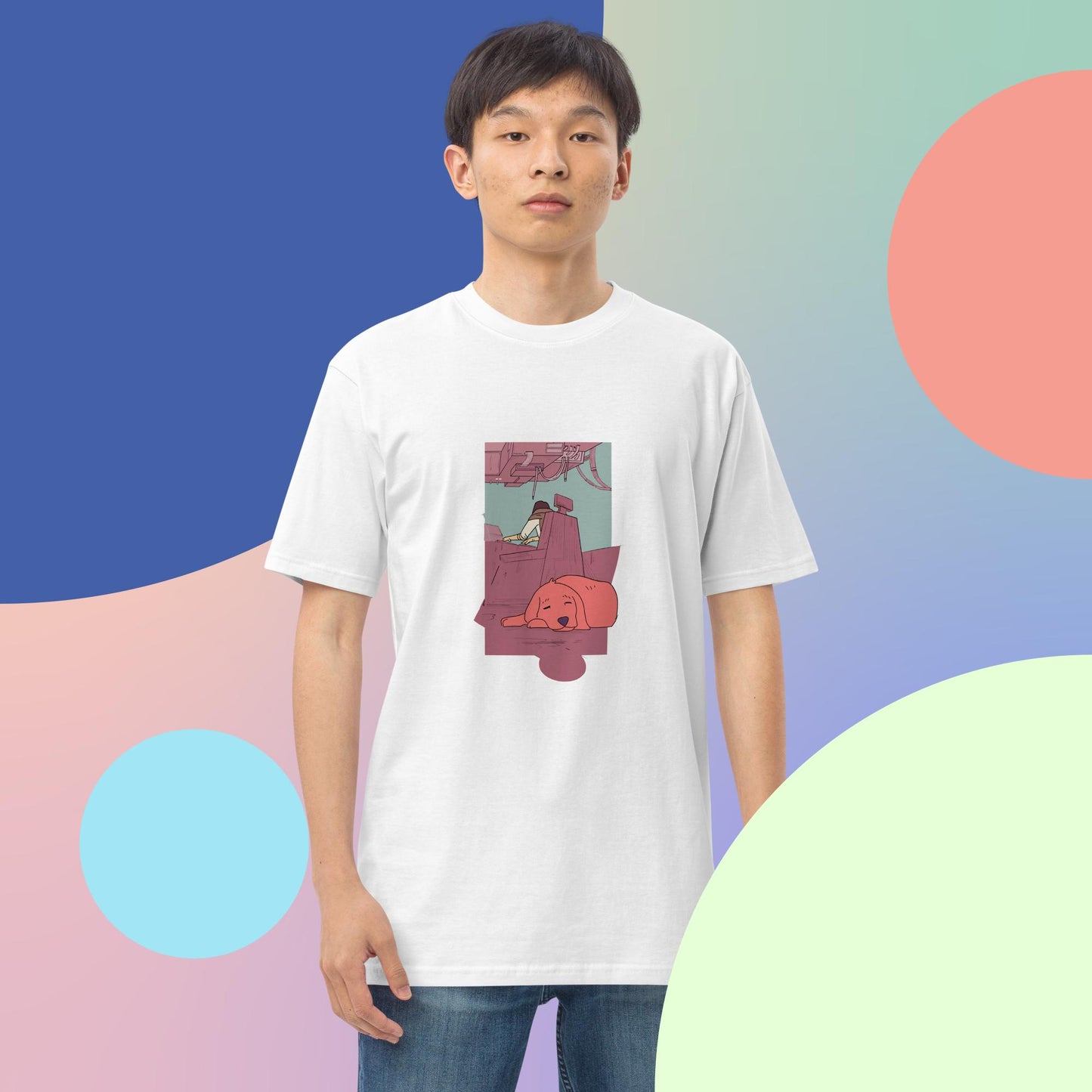 Camiseta gruesa hombre - Candoquita durmiendo